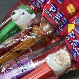 NEW Sealed 3 Packs Christmas Pez Dispenser Bundle Santa Rudolph Polar Bear